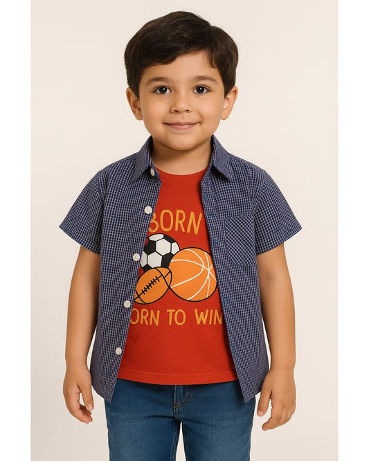 Born to Win Set – Premium Quality Baby Suit (Shirt)