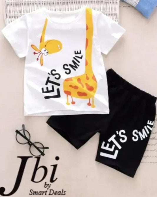 Let's Smile T-Shirt and Shorts Set