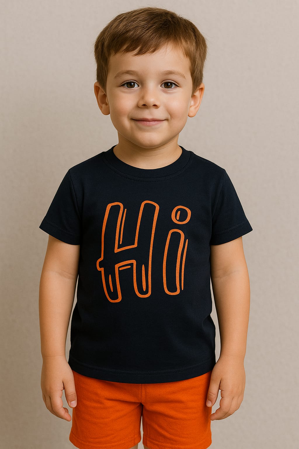 Hi Kids T-Shirt and Shorts Set